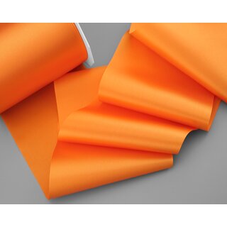 25 m x 112 mm Satinband Sophie ORANGE (620) Satin Tischband Schleifenband breites weiches Band Tischdekoration Tisch Deko