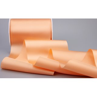 3 m x 112 mm Satinband Sophie APRICOT (134) Satin Tischband Schleifenband breites weiches Band Tischdekoration Tisch Deko