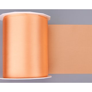 3 m x 112 mm Satinband Sophie APRICOT (134) Satin Tischband Schleifenband breites weiches Band Tischdekoration Tisch Deko