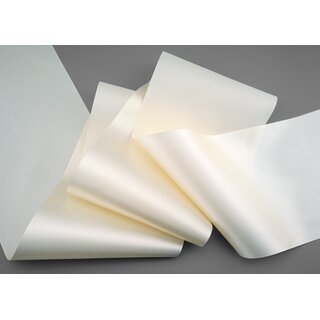 3 m x 112 mm Satinband Sophie CREME Ivory (004) Satin Tischband Schleifenband breites weiches Band Tischdekoration Tisch Deko
