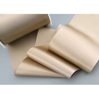 3 m x 112 mm Satinband Sophie TAUPE (105) Satin Tischband Schleifenband breites weiches Band Tischdekoration Tisch Deko