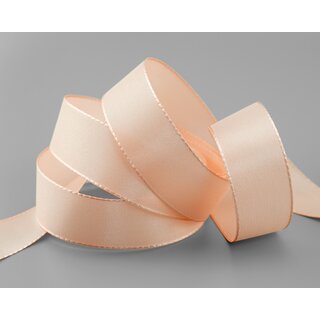 Dekoband TAFTBAND 3 m x 25 mm HELL APRICOT Geschenkband...