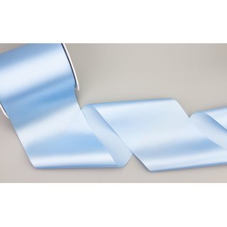 3 m x 112 mm Satinband Sophie HELLBLAU (612) Satin Tischband Schleifenband breites weiches Band Tischdekoration Tisch Deko