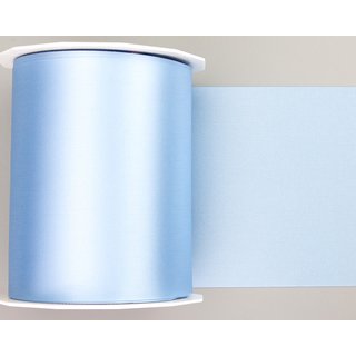 3 m x 112 mm Satinband Sophie HELLBLAU (612) Satin Tischband Schleifenband breites weiches Band Tischdekoration Tisch Deko