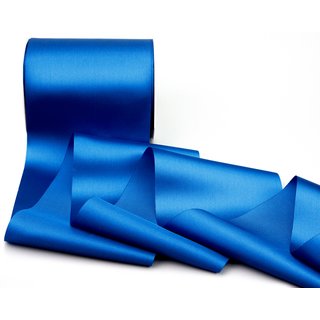 3 m x 112 mm Satinband Sophie BLAU (614) Satin Tischband Schleifenband breites weiches Band Tischdekoration Tisch Deko