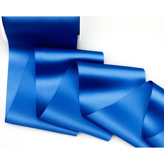 3 m x 112 mm Satinband Sophie BLAU (614) Satin Tischband Schleifenband breites weiches Band Tischdekoration Tisch Deko