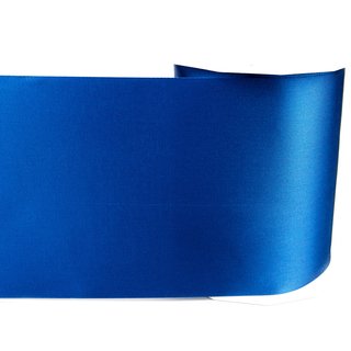 3 m x 112 mm Satinband Sophie BLAU (614) Satin Tischband Schleifenband breites weiches Band Tischdekoration Tisch Deko