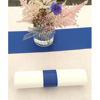 3 m x 112 mm Satinband Sophie BLAU (614) Satin Tischband Schleifenband breites weiches Band Tischdekoration Tisch Deko