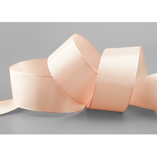Dekoband TAFTBAND 3 m x 40 mm HELL APRICOT Geschenkband...