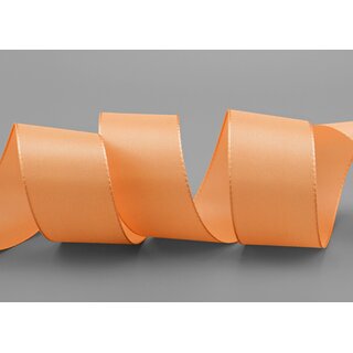 Dekoband TAFTBAND 3 m x 40 mm APRICOT Geschenkband Stoffband Taft Visco
