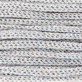 50 m x 5 mm Metallkordel SILBER Metallschnur Metallgarn Kordel Metal Cord Kette Metallkette Weihnachten