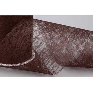 VLIES Dekoband 20 m x 10 cm DUNKELBRAUN Braun Vliesband Geschenkband Schleifenband Transparent