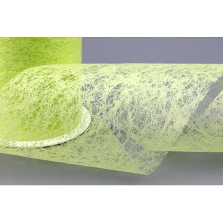VLIES Dekoband 20 m x 10 cm LEMONGRN Hellgrn Grn Vliesband Geschenkband Schleifenband Transparent