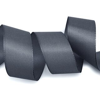 Dekoband TAFTBAND 3 m x 40 mm ANTHRAZIT Geschenkband...
