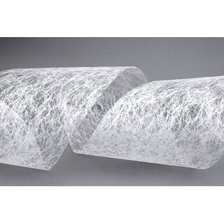 VLIES Dekoband 20 m x 10 cm WEISS Vliesband Geschenkband Schleifenband Transparent