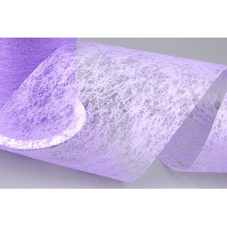 VLIES Dekoband 20 m x 10 cm FLIEDER Lavendel Vliesband Geschenkband Schleifenband Transparent