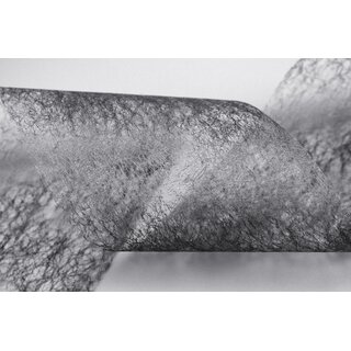 VLIES Dekoband 20 m x 10 cm ANTHRAZIT Dunkelgrau Grau Vliesband Geschenkband Schleifenband Transparent