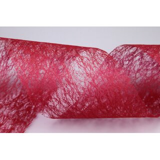 VLIES Dekoband 20 m x 10 cm WEINROT BORDEAUX Vliesband Geschenkband Schleifenband Transparent