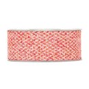 8 m x 40 mm Stoffband Wolloptik Band ROSA Gewebt Dekoband...