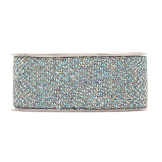 8 m x 40 mm Stoffband Wolloptik Band TAUBENBLAU Gewebt Dekoband zum nhen Schleifenband Geschenkband