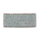 8 m x 40 mm Stoffband Wolloptik Band TAUBENBLAU Gewebt...