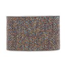 8 m x 63 mm Stoffband Wolloptik Band HELLBLAU BRAUN...