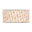 5 m x 40 mm Dekoband Boucle HELLROSA WEISS Band Gewebt...