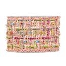 5 m x 63 mm Dekoband Boucle ROSA Gold Band Gewebt...