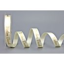 Dekoband VIELEN DANK in CREME / GOLD 20 m x 15 mm...