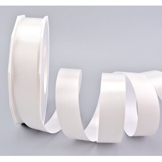 Polyband WEISS 91 m x 25 mm Rolle Dekoband Kr�uselband...