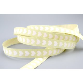 3 m x 10 mm Dekoband Mini Herzen Baumwolle LINDGRN Schleifenband naturfreundlich Natur Optik Hearts Hochzeit Valentinstag Geburtstag