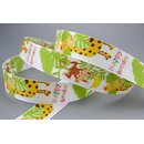3 m x 25 mm Dekoband Kindergeburtstag Affen und Giraffen...