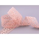 Spitzenband Emma APRICOT Baumwollspitze 1 m x 38 mm...
