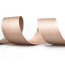 VIENNA 3 m x 40 mm TAUPE SILBER Metallik Dekoband mit...