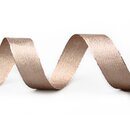 VIENNA 3 m x 25 mm TAUPE SILBER Metallik Dekoband mit...