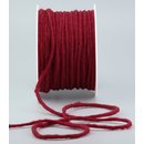 Wollkordel Wolldocht BORDEAUX 80 m x 3-4 mm 100 % Wolle...