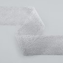 3 m x 72 mm Dekoband MAGIC LACE SILBER transparent...