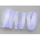 3 m x 10 mm Dekoband Chiffon Punkte FLIEDER mit...