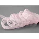 3 m x 10 mm Dekoband Chiffon Punkte HELLROSA (50) mit...