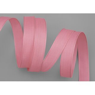 3 m x 15 mm SEIDENBAND LINA 020 ALTROSA Rosa mit Drahtkanten Stoffband Dekoband Drahtkantenband Geschenkband Tischdeko