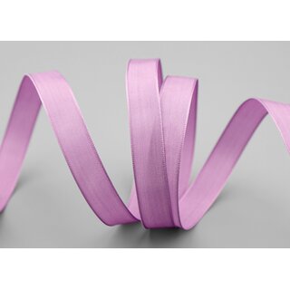 3 m x 15 mm SEIDENBAND LINA 026 LAVENDEL mit Drahtkanten Stoffband Dekoband Drahtkantenband Geschenkband Tischdeko