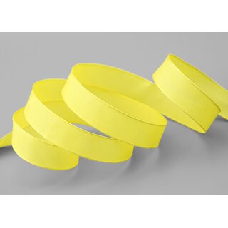 3 m x 15 mm SEIDENBAND LINA 615 GELB mit Drahtkanten Stoffband Dekoband Drahtkantenband Geschenkband Tischdeko