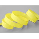 3 m x 15 mm SEIDENBAND LINA 615 GELB mit Drahtkanten...