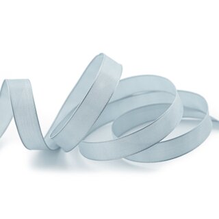 3 m x 15 mm SEIDENBAND LINA 631 GRAU Hellgrau mit Drahtkanten Stoffband Dekoband Drahtkantenband Geschenkband Tischdeko