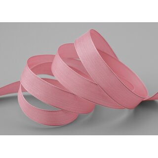 20 m x 15 mm SEIDENBAND LINA 020 ALTROSA Rosa mit Drahtkanten Stoffband Dekoband Drahtkantenband Geschenkband Tischdeko