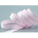 20 m x 15 mm SEIDENBAND LINA 604 Hellrosa Rosa mit...