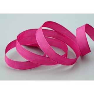 20 m x 15 mm SEIDENBAND LINA 616 PINK Fuchsia mit Drahtkanten Stoffband Dekoband Drahtkantenband Geschenkband Tischdeko
