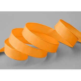 20 m x 15 mm SEIDENBAND LINA 620 ORANGE mit Drahtkanten Stoffband Dekoband Drahtkantenband Geschenkband Tischdeko
