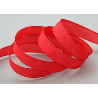 20 m x 15 mm SEIDENBAND LINA 609 ROT mit Drahtkanten Stoffband Dekoband Drahtkantenband Geschenkband Tischdeko