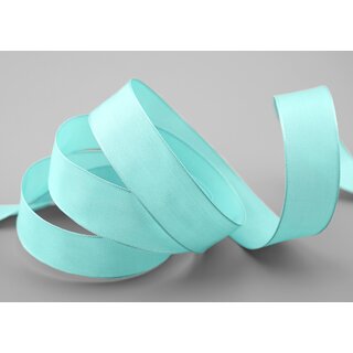 3 m x 25 mm SEIDENBAND LINA 036 Mint Mintgrn mit Drahtkanten Stoffband Dekoband Drahtkantenband Geschenkband Tischdeko